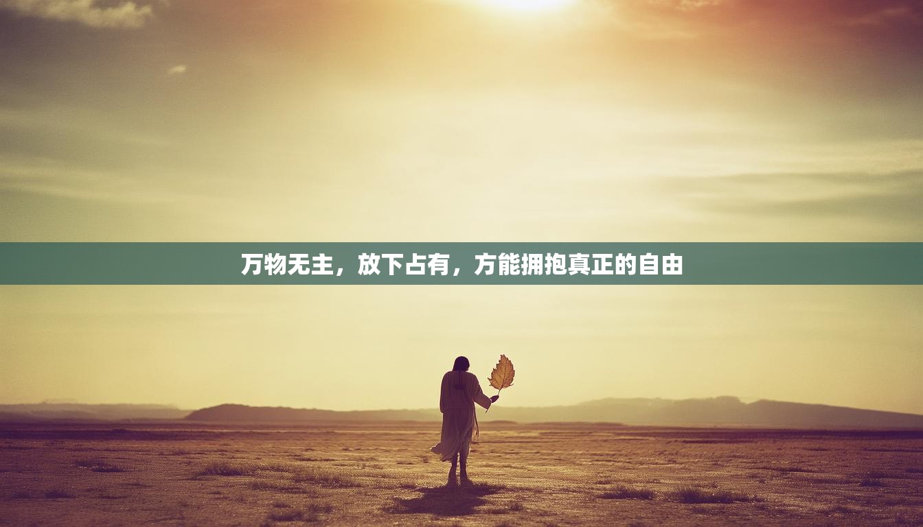 萬物無主，放下占有，方能擁抱真正的自由
