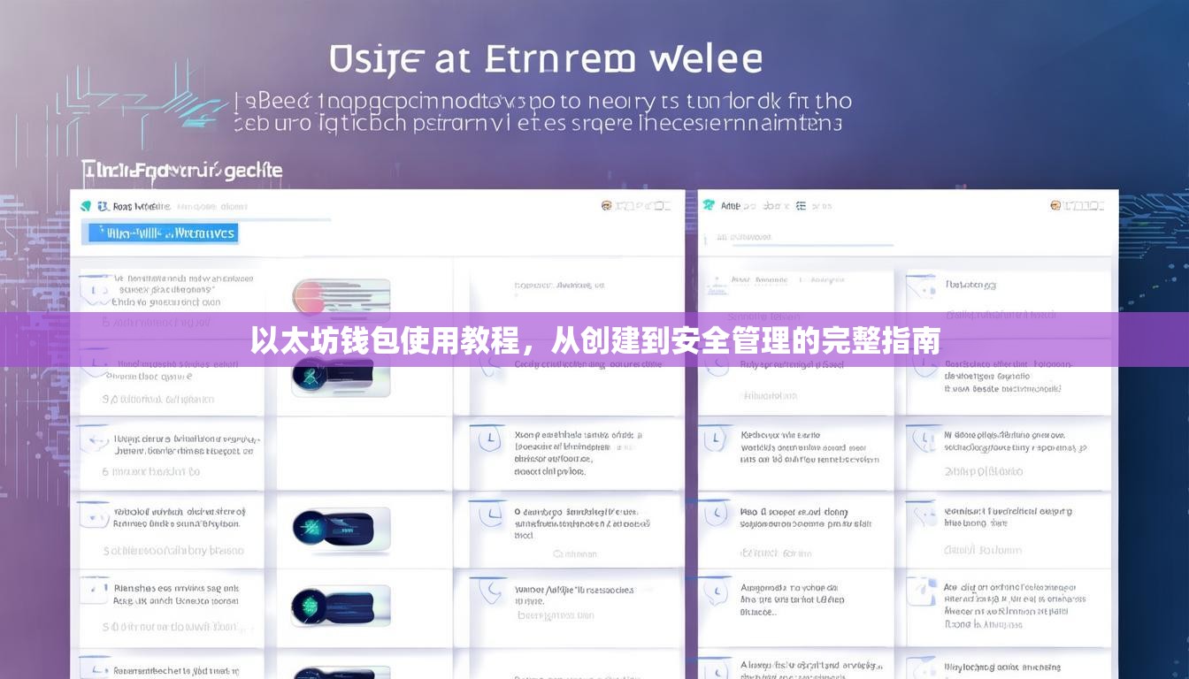 以太坊錢包使用教程，從創(chuàng)建到安全管理的完整指南