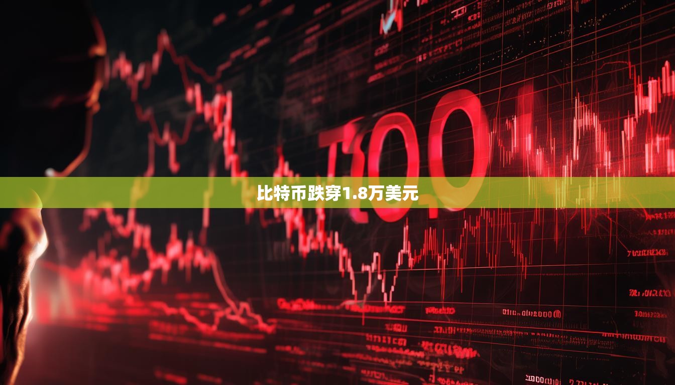 比特幣跌穿1.8萬美元