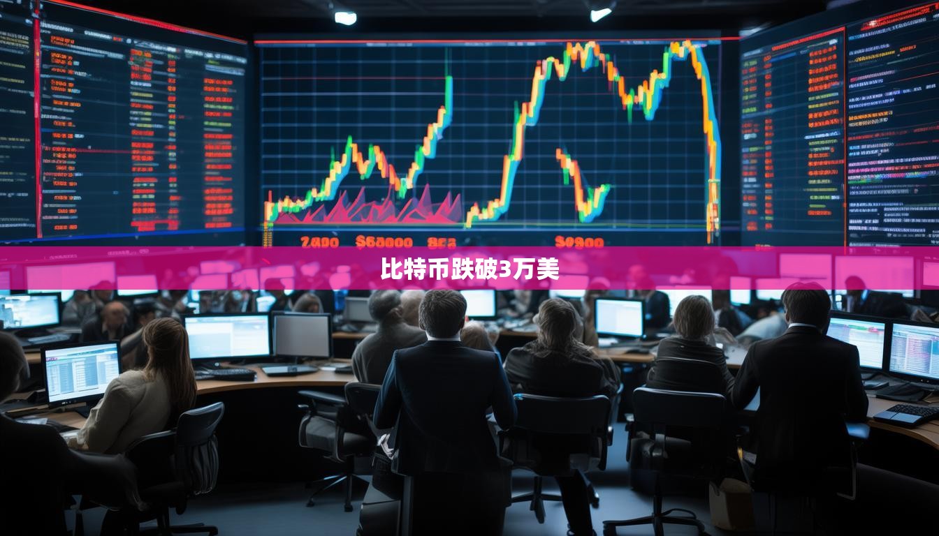 比特幣跌破3萬美