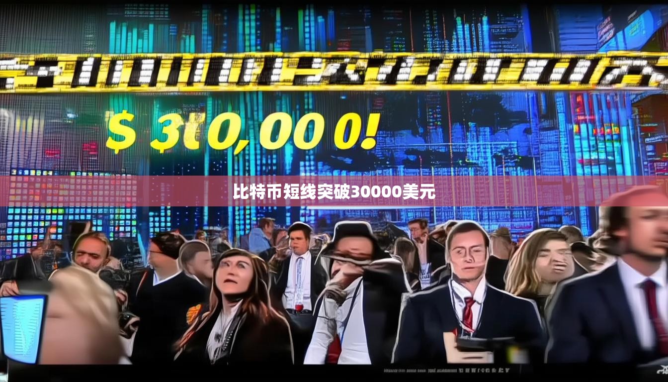 比特幣短線突破30000美元