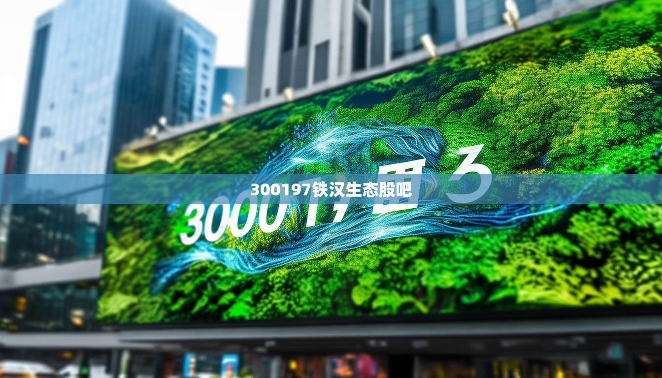 300197鐵漢生態(tài)股吧